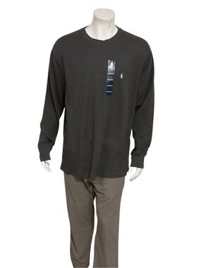 Polo by Ralph Lauren Dark Charcoal Long-Sleeve Crewneck Shirt